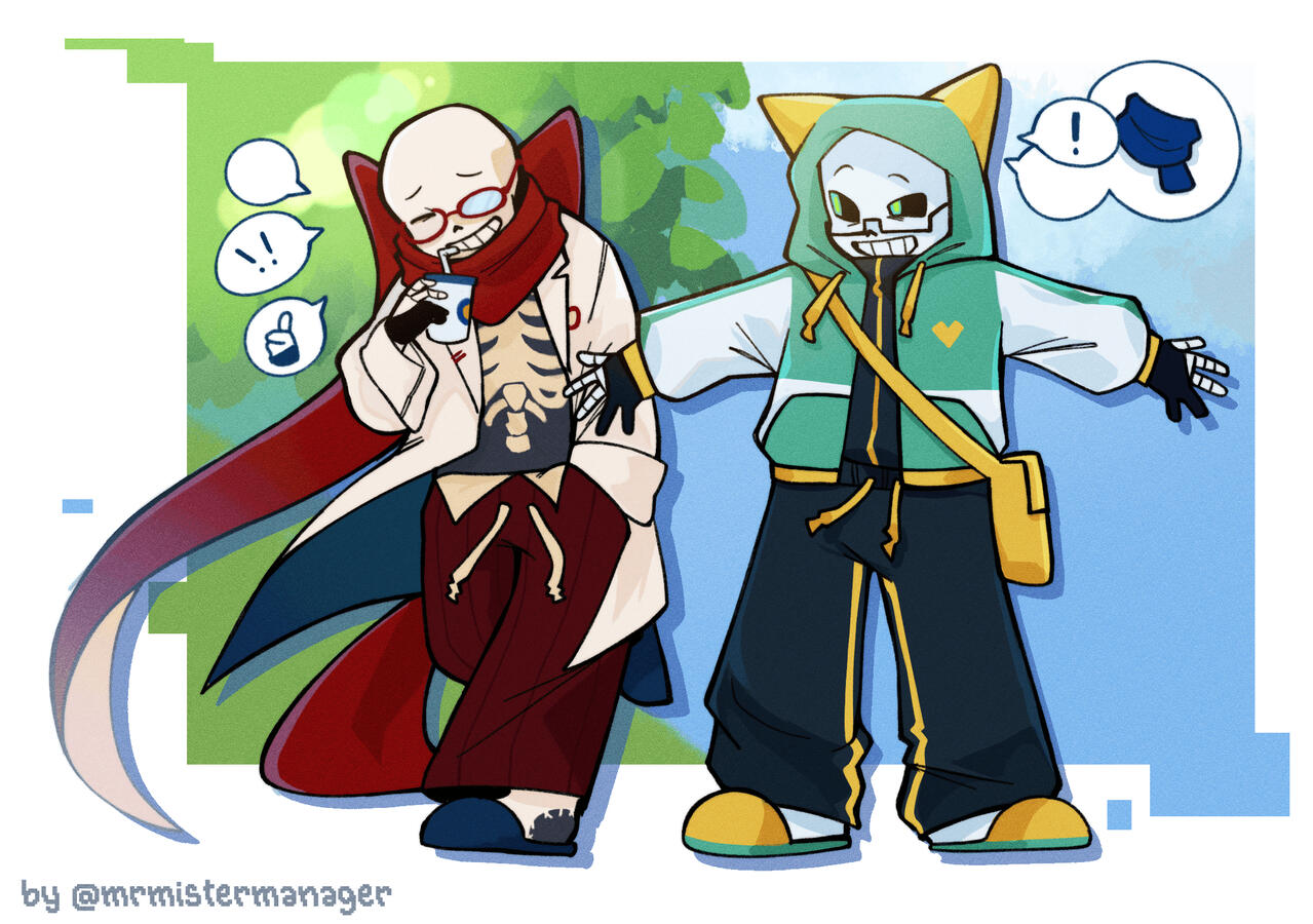 Fan!Sans by @ishouldgowork on Twitter!